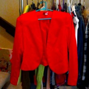 Red European style blazer